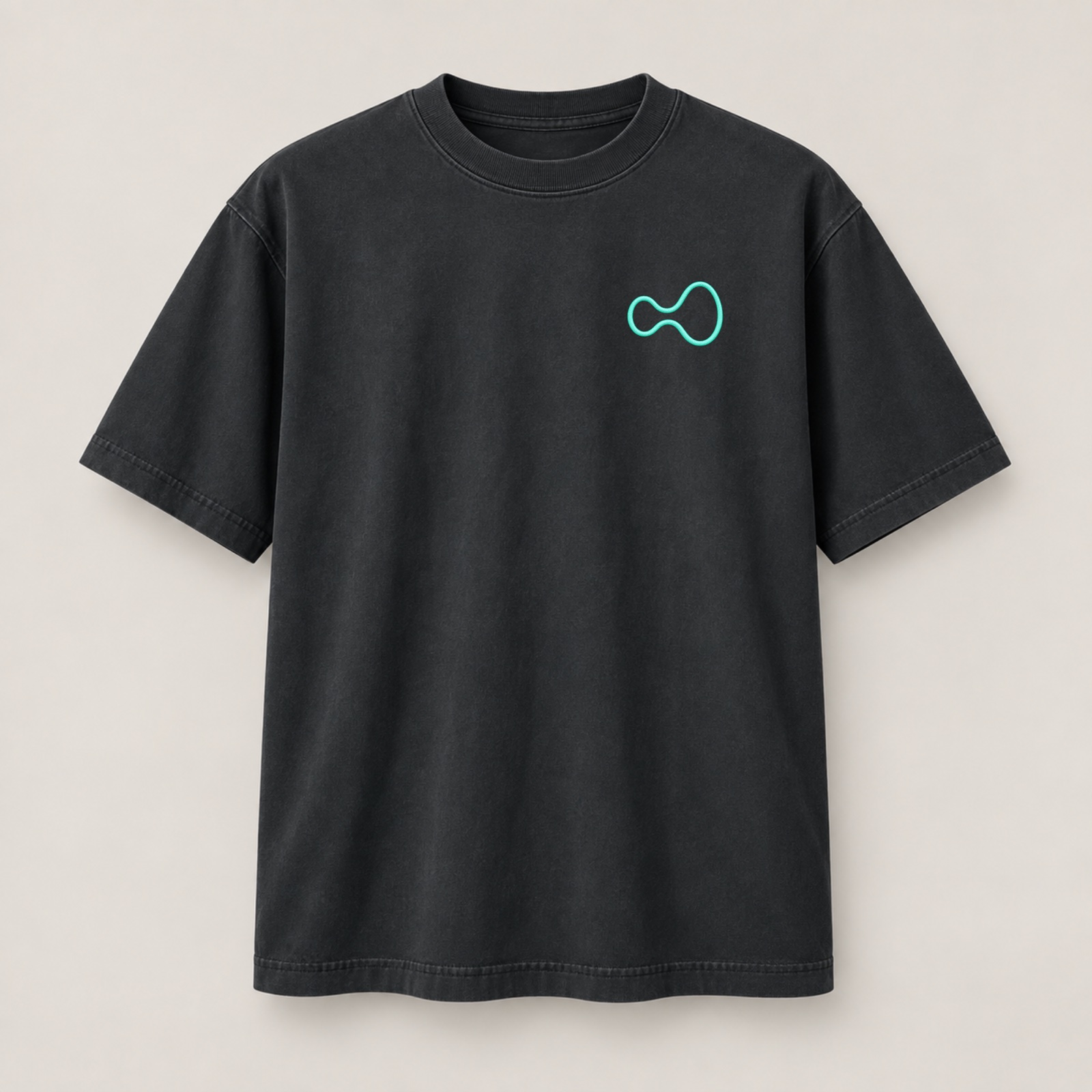 Custom Black Rock HL Core Tee with Hype Green logo